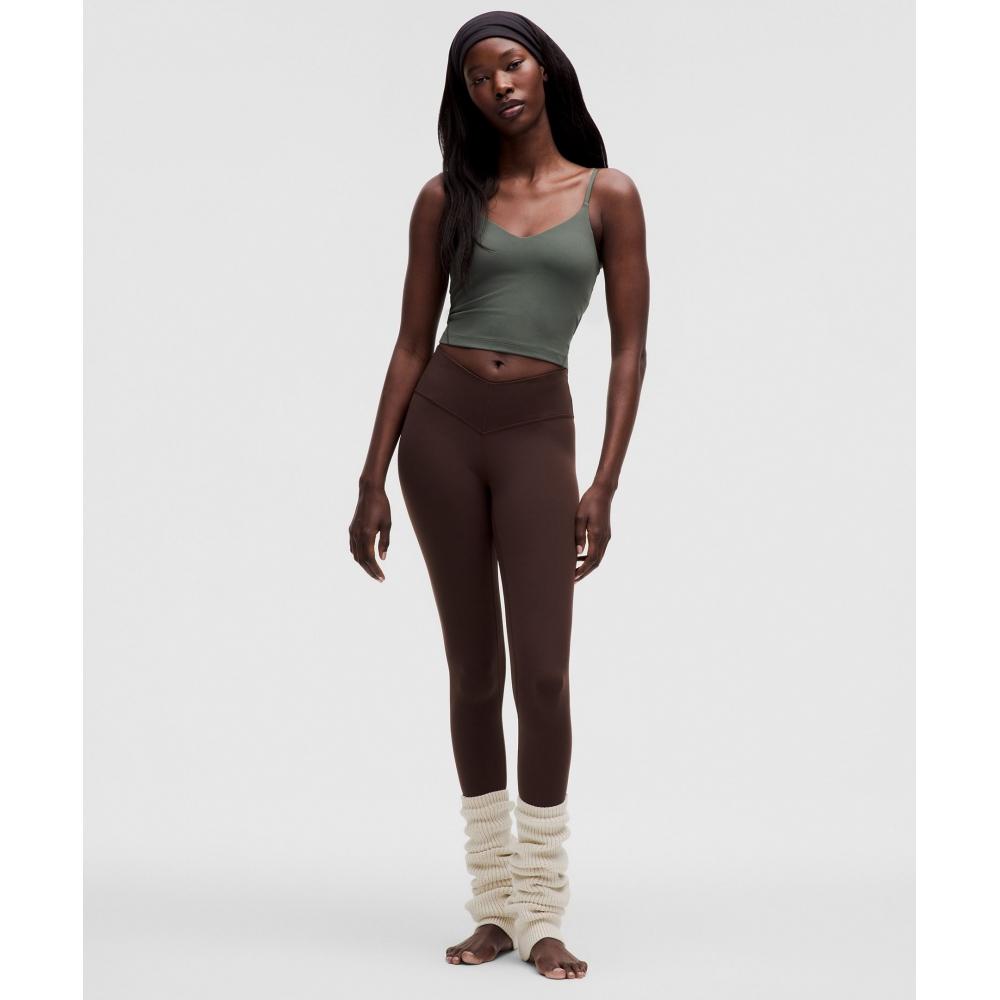 Lululemon Align  Cropped CAmi TAnk Top  Light Support  A B Cup dArk Forest