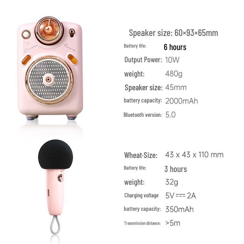DianYin Fairy Portable Bluetooth Karaoke Speaker