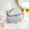 Women Mesh Cosmetic Bag Travel Zipper Toiletry Bags Black Makeup Organizer Female Lipstick Storage Pouch Toiletry Beauty Case