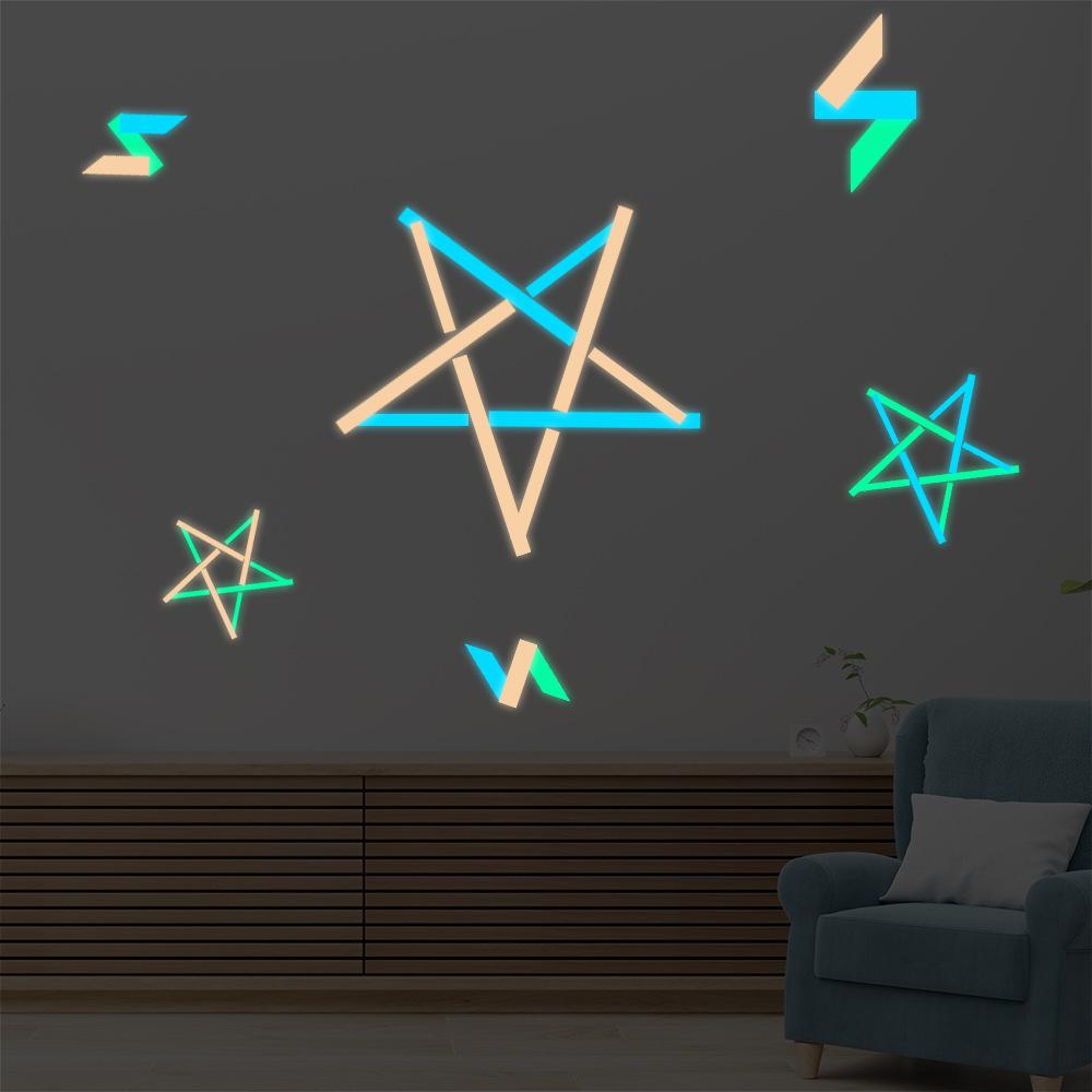 Creative DIY Glow-in-the-dark Strip Self-adhesive Fluorescent Stickers Doorway Wall Top Wall Bedroom Luminous Decoration