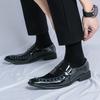 Men's shoes 45 large size new leather shoes fashion pointed casual leather shoes trend Chelsea leather shoes