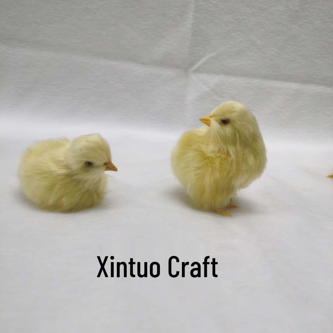 

Simulated Chick Plush Toy - Yellow Chicken Ornament Doll