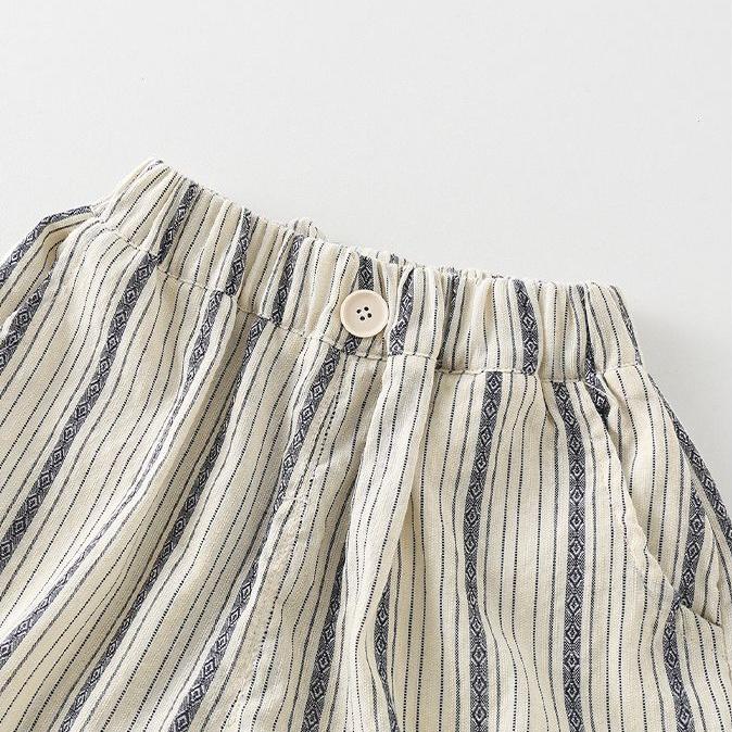Kinder-Shorts Jungen-Shorts Sommer Freizeit Gestreift Fünfviertel-Hosen Baby-Shorts