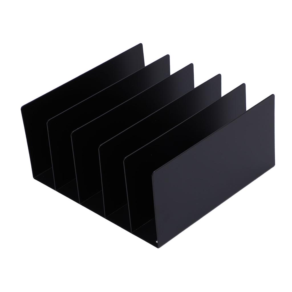 Desktop File Organizer 5 Compartments Iron Integrated Portable File Sorter Organizer for Home