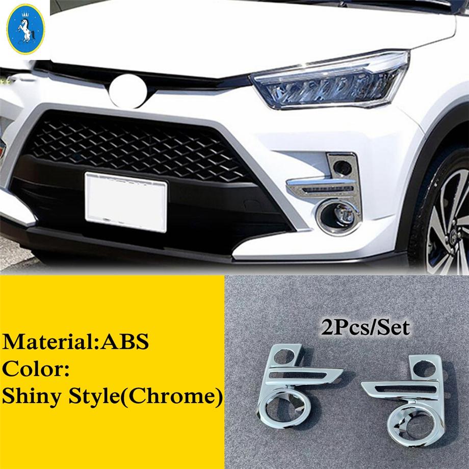 Front Rear Bumper Fog Lights Lamps Frame Eyebrow Stripes Cover Trim Fit For Toyota Raize  -  Car Exterior Accessories