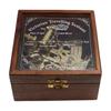 Personalised Gunmetal Sextant with Wooden Box - Nautical Maritime Decor