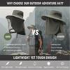 Men Mosquito Proof Sun Hat With Face Cover Summer Outdoor Fishing Bucket Neck Flap Anti Uv Breathable Shade Cap Camping Hiking
