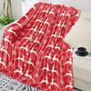Christmas Snowflake Elk Plaid Throw Blanket for Sofa Christmas Decoration Bedspread Portable Microfiber Flannel Blanket#