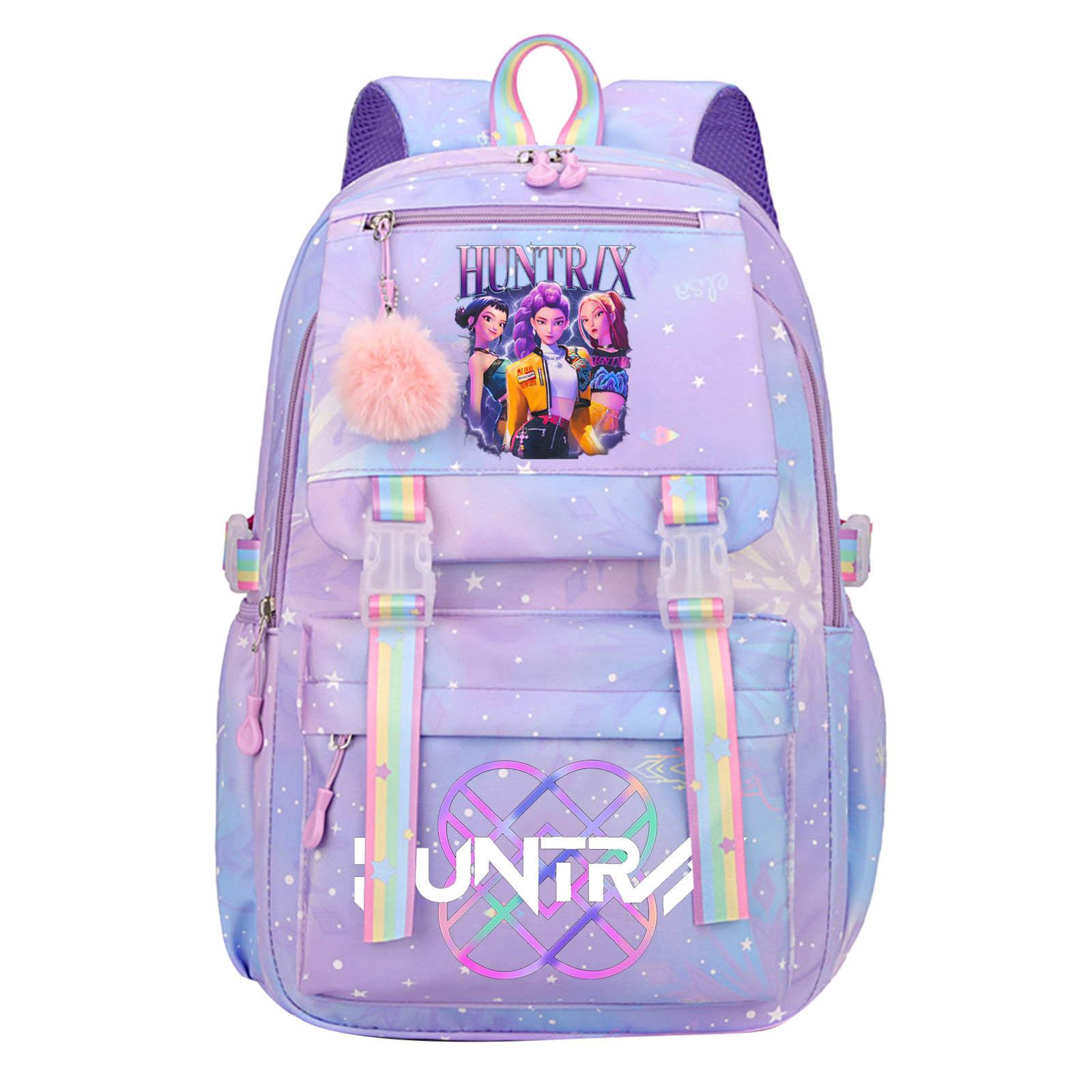 3-delige Schoolrugzakset voor Studenten Grote Capaciteit Oxford Stof Schooltas met Schouderband en Etui Backpack