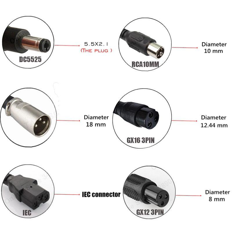 16.8V 3A Lithium Battery Charger for 4S 14.4V 14.8V  li-ion polymer batterry Fishing light Charger