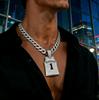 Explosief Hip-hop Stijl Volledig Diamant Nummer 1 Jersey Hanger, Cubaanse Ketting, Europese en Amerikaanse Rap Mannen Ketting