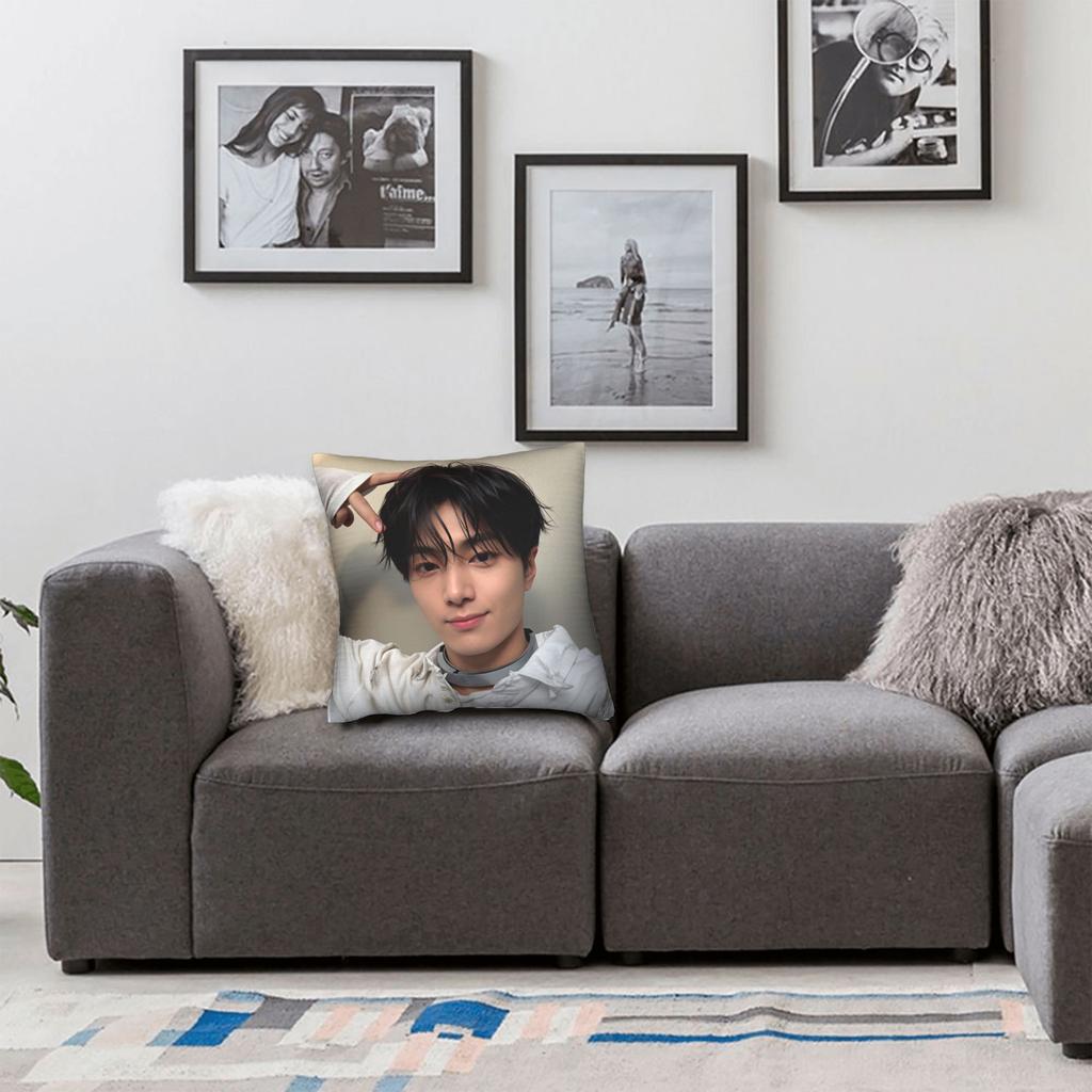 Jay Kpop Style Boy Pillow Case Soft Pillow Cover For Sofa Car Home Decor Novelty Cushion Cover