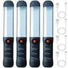 1-4 stk COB Arbejdslys LED Stærk Lommelygte Magnetisk Base USB Genopladelig Hængende Lampe Spotlys til Bilreparation Udendørs Lygte