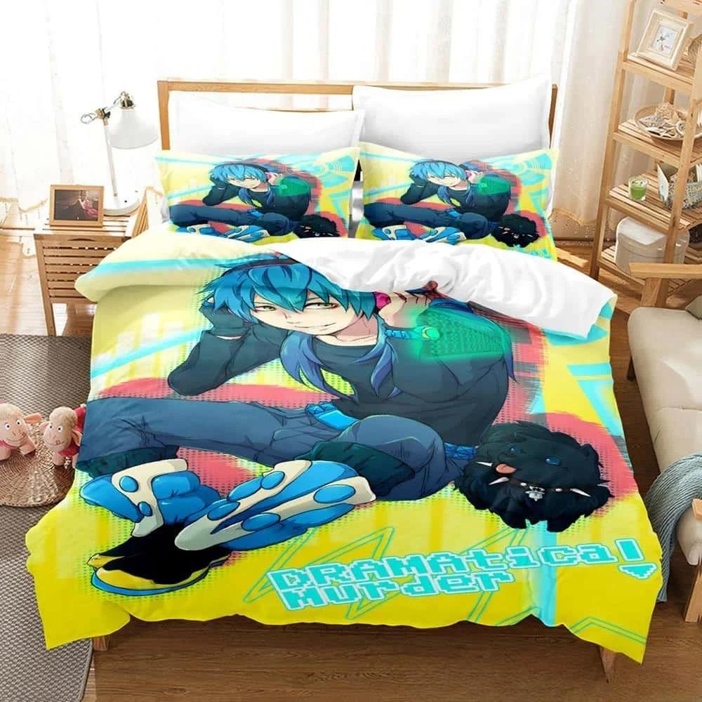 Neuer 3D-Druck Anime Bett DRAMAtical Murder Bettwäsche-Set Einzelbett Twin Full Queen King Size Bettset Erwachsener Kind Schlafzimmer Bettbezug Sets