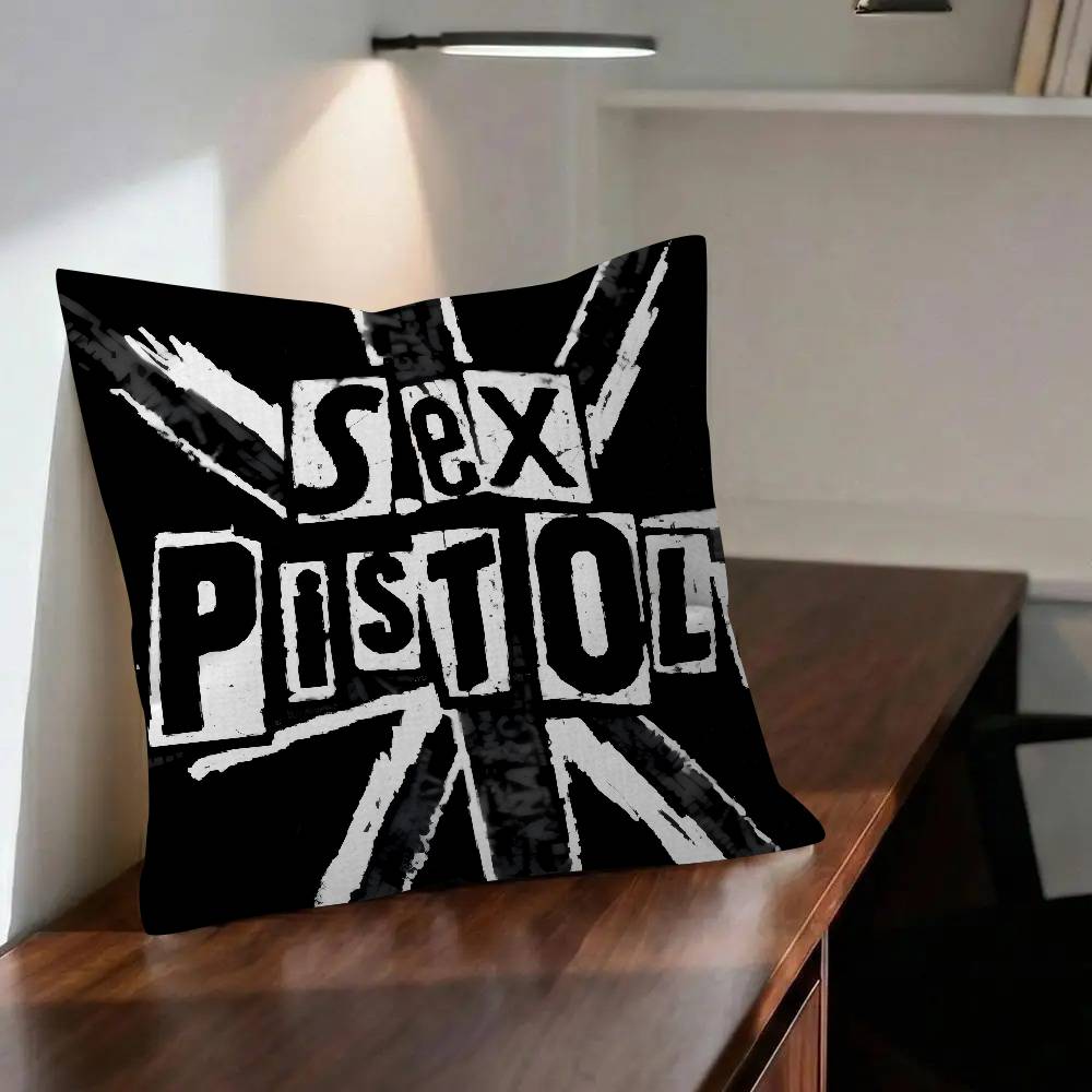 PUNKS SSex PPistolsS Cushion Pillowcase Toon Gift Cushion Cover Bedroom Home Sofa Chair Seat Decor Pillow Case