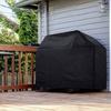 Black Waterproof BBQ Cover Outdoor Barbecue Protection Heavy Duty Anti Dust Rain Barbeque Gas Grill Protective Cover SKFJ001