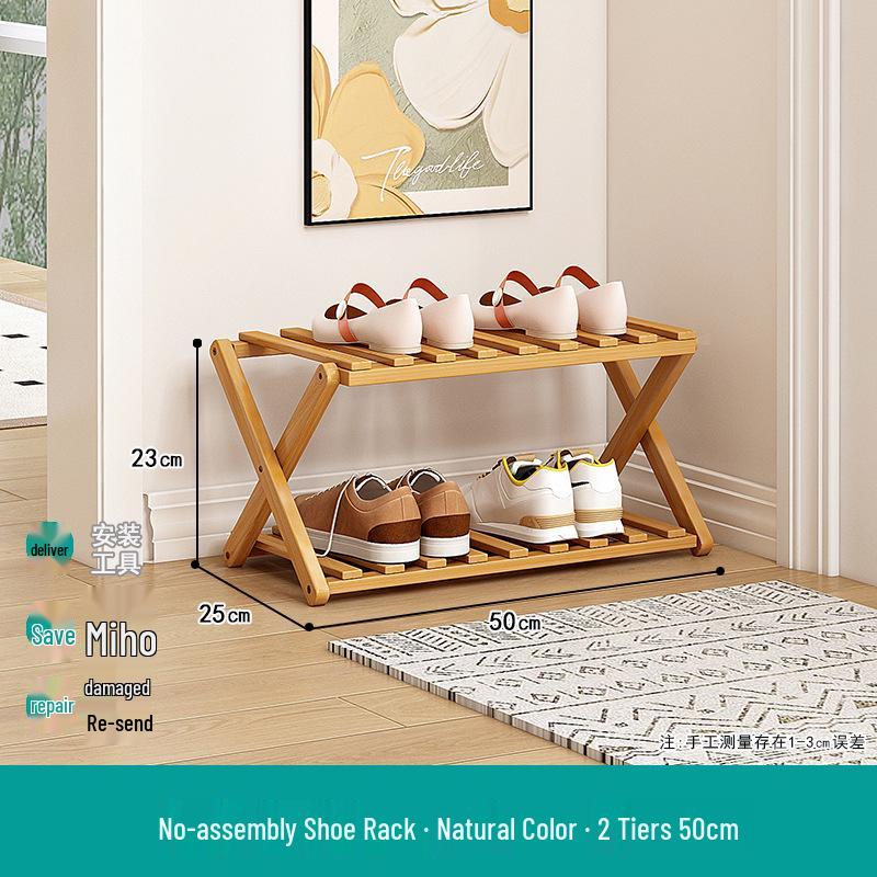 Compact Foldable Shoe Rack: Multi-Layer, No-Install, Space-Saving Storage for Indoor Entrances.