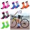1 Pair Asymmetric Pattern Cycling Socks Breathable Bicycle Sock Middle Tube Sports Socks  Basketball