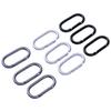 Aluminum Alloys Outdoor Oval Shape Carabiner Locking Carabiner Keychains Clip for Backpacks Camping Hikings Travelings