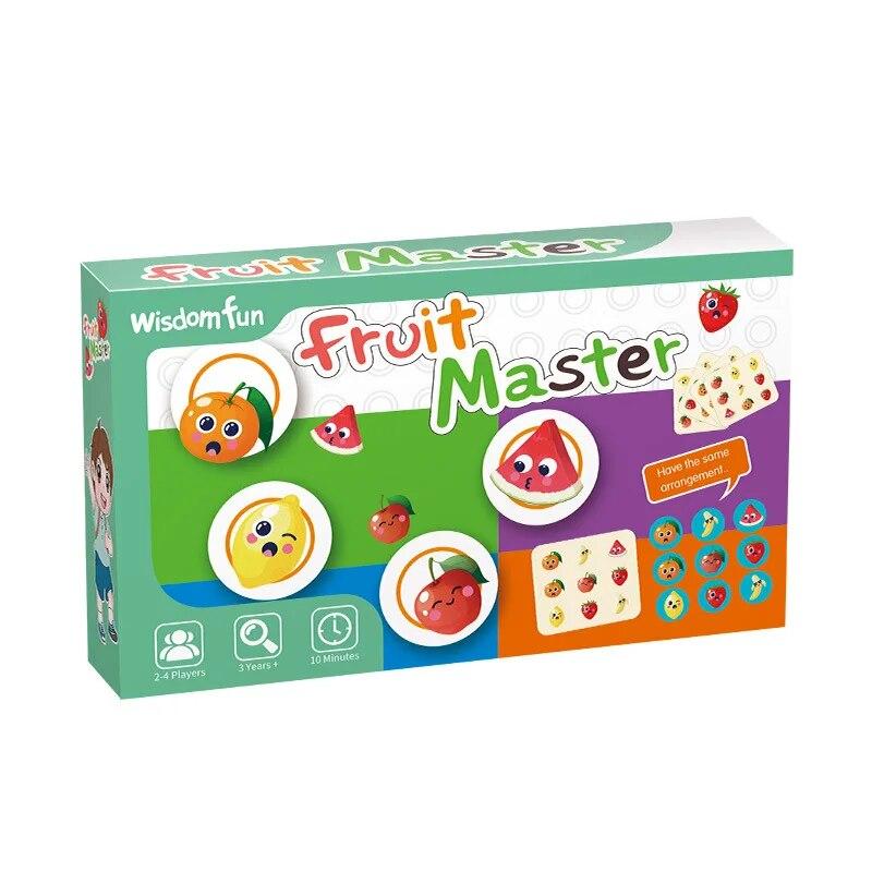

Non-Toxic Kids Educational Toys Board Games Fruit Master Color Matching Parent-Child Mindfulness Exercise Interactive Toy