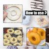 Set of 2 Commercial Stainless Steel Dessert Mold Cutters Baking Accessories Metal Texture Suitable for Baking Cookie