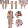 Twisted Clown Cosplay Costume For American Horror Story In Stylish Brown Fabric