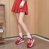 Invisible inner height increase 8CM, short and thick soled Forrest Gump shoes, women's autumn new color blocked casual sports shoes