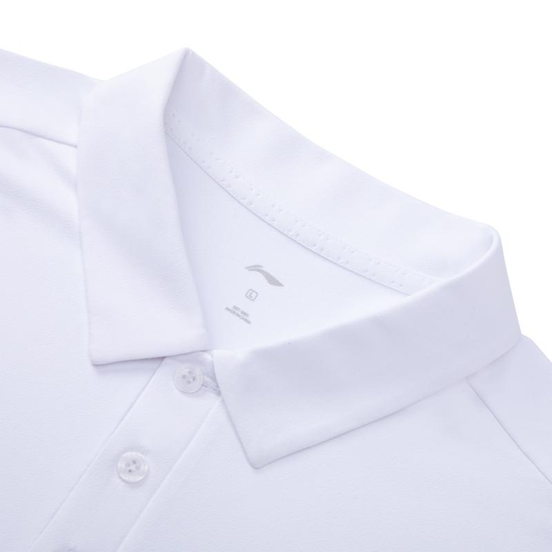 Li Ning Fashion Versatile Short Sleeve Polo Shirt Men tops White APLW885-1