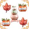 2/1 Stück 4D Stehender Kürbis Ahornblatt Folienballon Herbst Ernte Thanksgiving Halloween Mottoparty Dekoration Herbst Heimzubehör