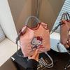 Japanese Style Cartoon Cat Embroidered Crossbody Bag - Lightweight Casual Women's Handbag