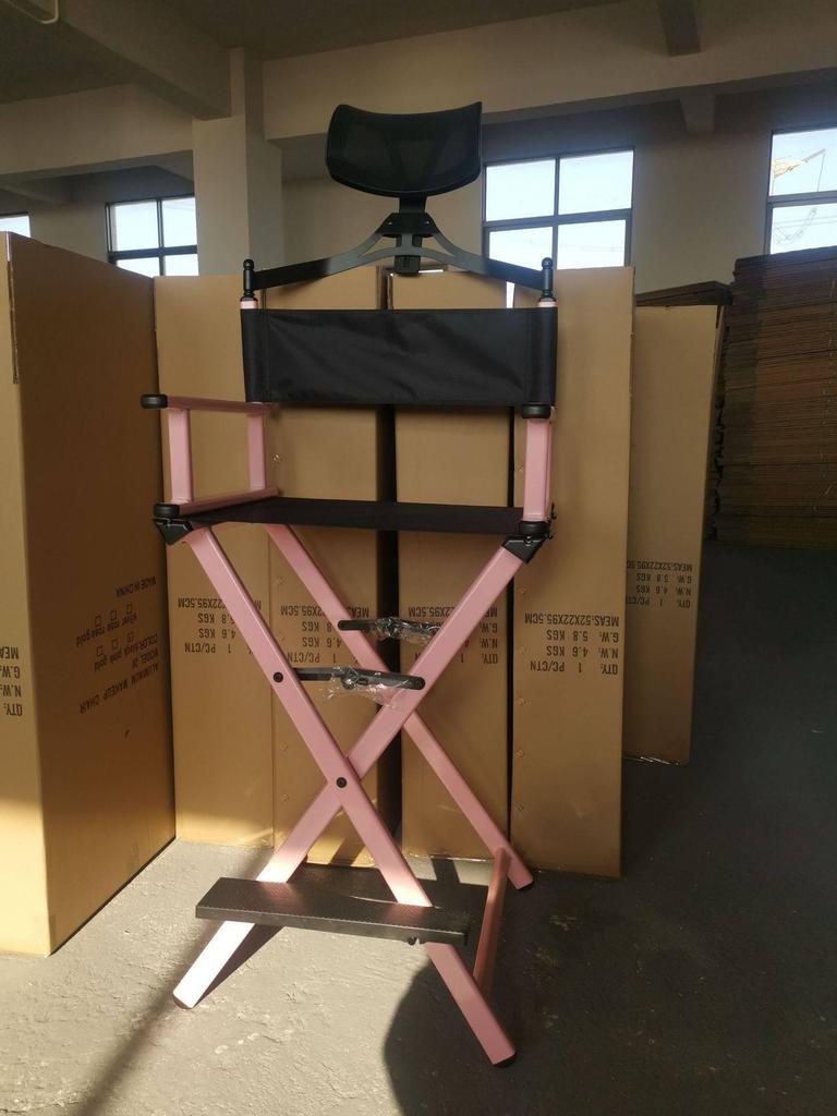 Compact Folding Aluminum Directors Chair for Outdoor, Makeup & Leisure