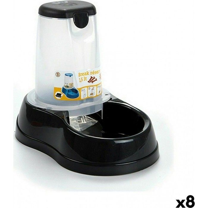 NC Mangeoire Pour Chiens Stefanplast Plastique 1,5L 18,5 X 22,5 X 29 Cm (8 Unités)