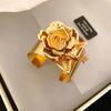 Wide Bouquet Open Bracelet Flower Banquet Clothes Pin Creative Fairy Rose Brooches  Women