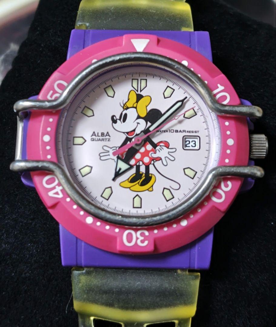 

[USED] Seiko Alba Minnie Mouse Disney Wristwatch, Out of Print, Rare, Still Working