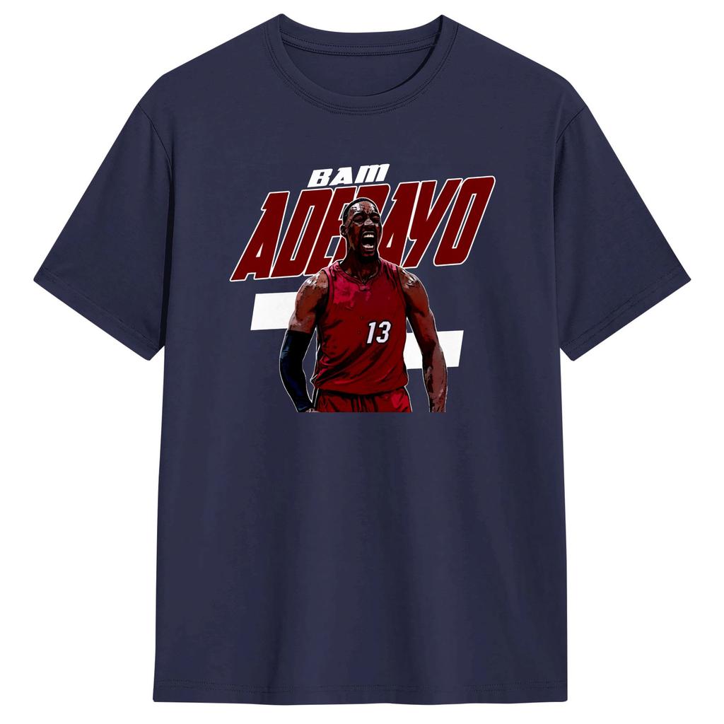 Bam Adebayo 13 T Shirt Unisex Pure Cotton Novelty TShirt Crew Neck Tee Shirt Short Sleeve Clothing Summer