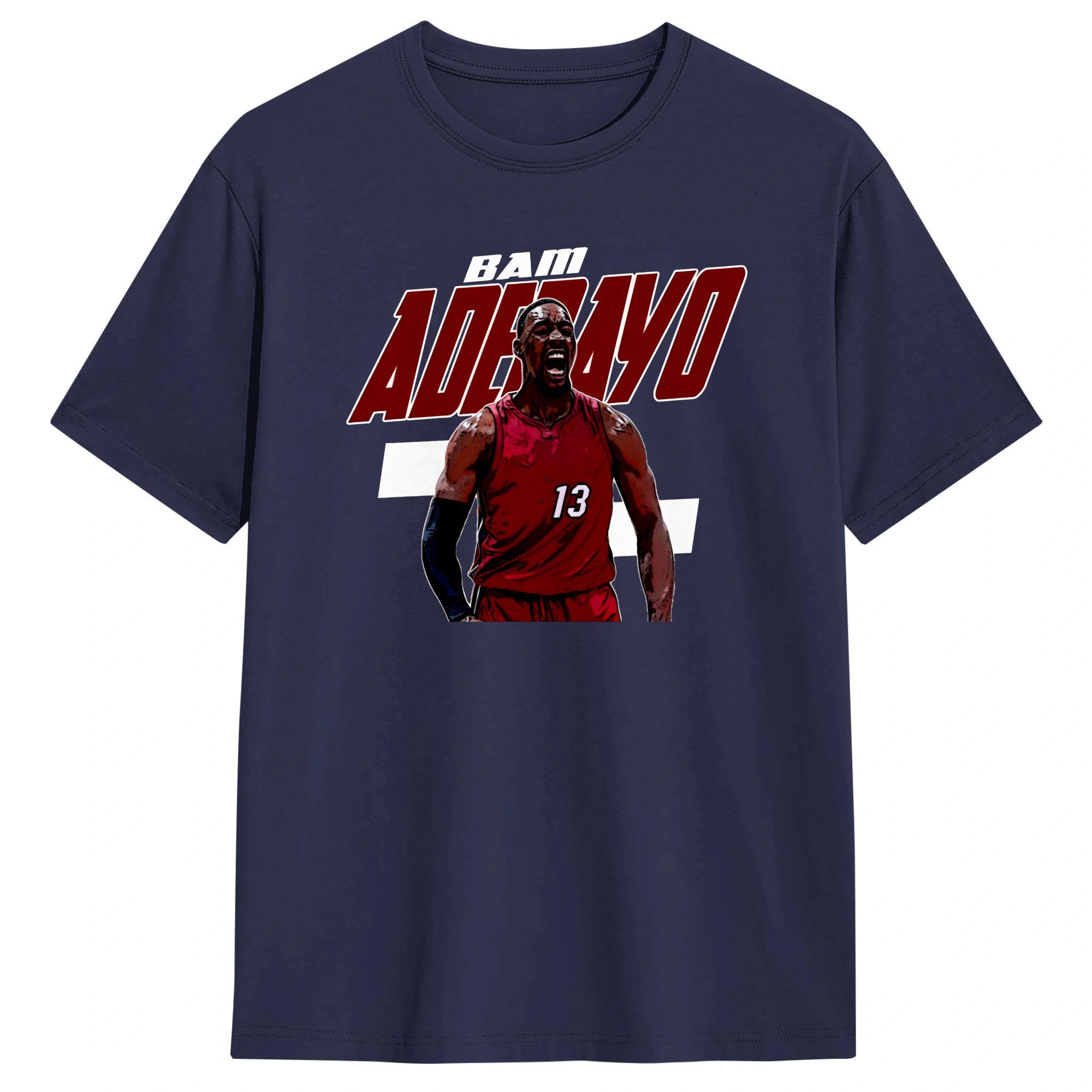 

Bam Adebayo 13 T Shirt Unisex Pure Cotton Novelty TShirt Crew Neck Tee Shirt Short Sleeve Clothing Summer 4XL