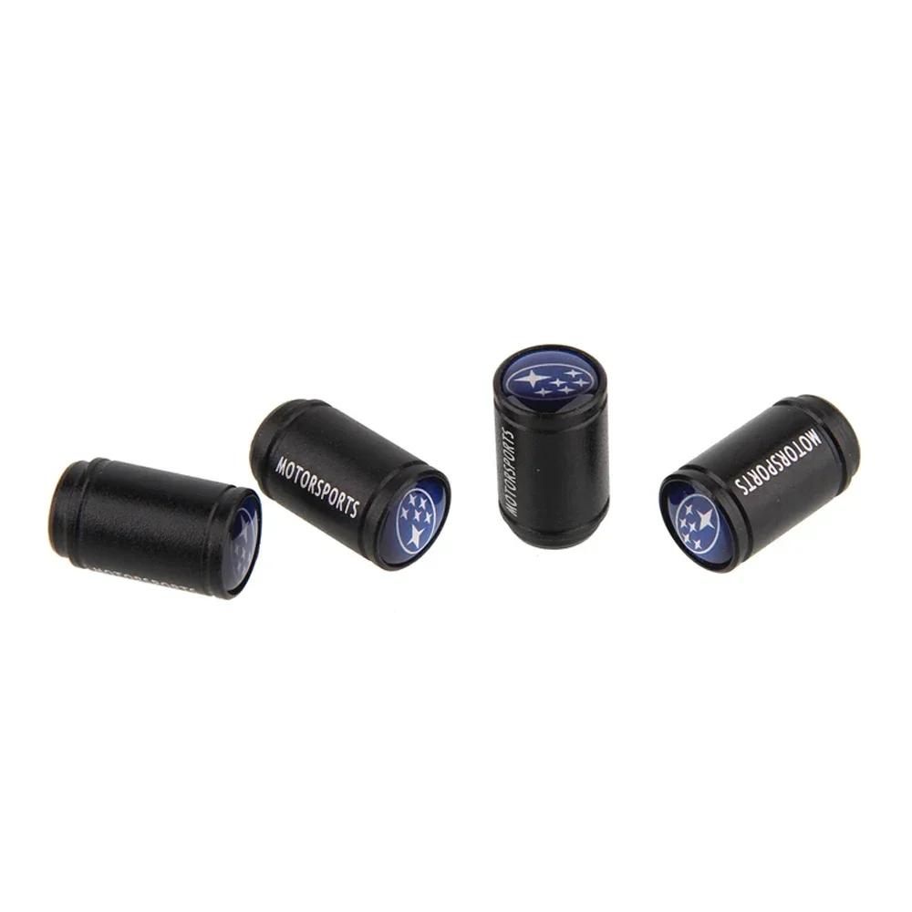 Metal Matte Tire Valve Stem Caps for Subaru Forester XV Outback STI WRX Impreza Legacy BRZ Anti-dirty Air Cover Car Accessories WW1
