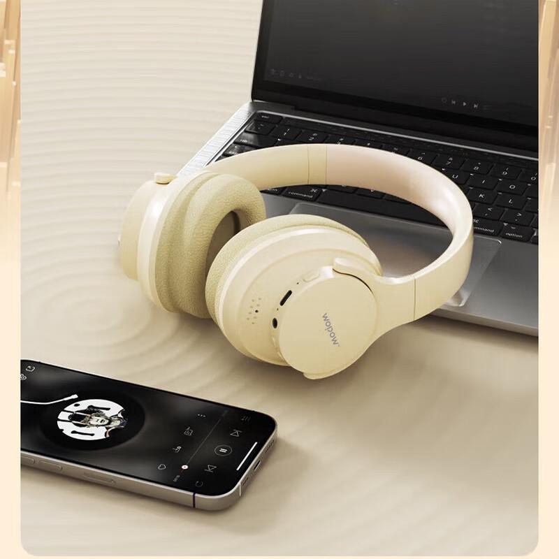 WOPOW Bluetooth 5.3 Active Noise Cancelling Over-Ear Wireless Headphones