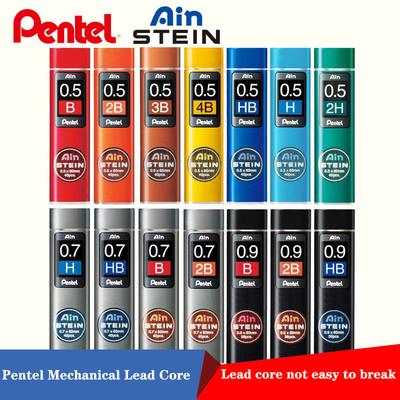 1 Pezzo Mina per Matita Meccanica Pentel C275 Estremamente Fine Hb/2b Nucleo in Resina Nera Stein 0,3/0,5/0,7/0,9 mm Forniture di Cancelleria