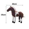 New Lifelike Simulated Horse Plush Toy Soft Plush Simulated Forest Animal Toy Cotton Realistic Stuffed Doll Room Decor