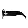Celine Diagonal Sunglasses Shiny Black/Smoke Unisex Eyewear CL40238U-01A