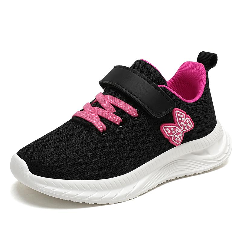 New Fashion Classic Girls Running Shoes Pink Kids Sneakers for Basket Breathable Mesh Tennis Shoes Children School Sport Shoes
