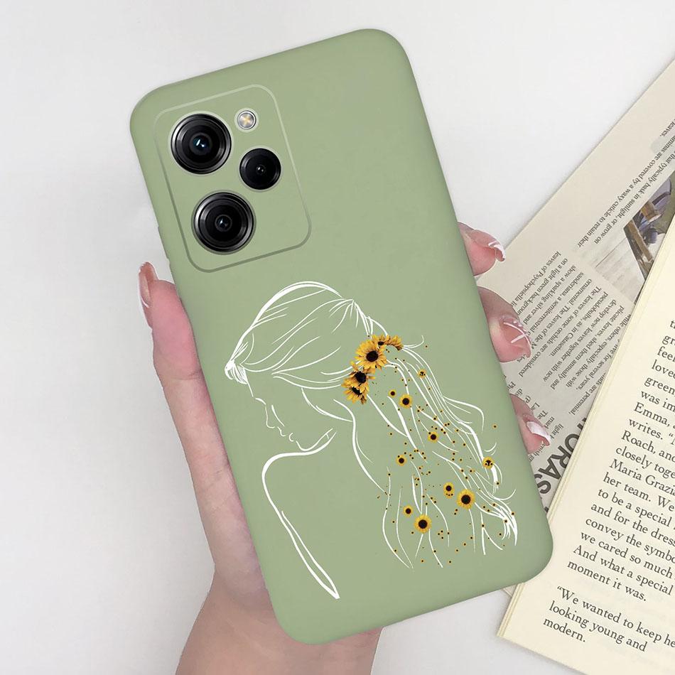 Silicone Case For Xiaomi Poco X5 Pro Pilot Bear Back Cover For POCOX5 X5Pro 5G Poco X 5 Pro Soft Matte Protective Phone Cases