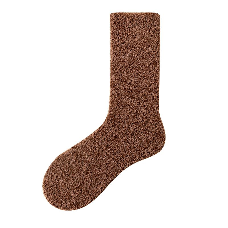 Female Autumn and Winter Keep Warm Do Not Hold Feet Do Not Drop Hair Moon Son Home Sleep Tube Socks