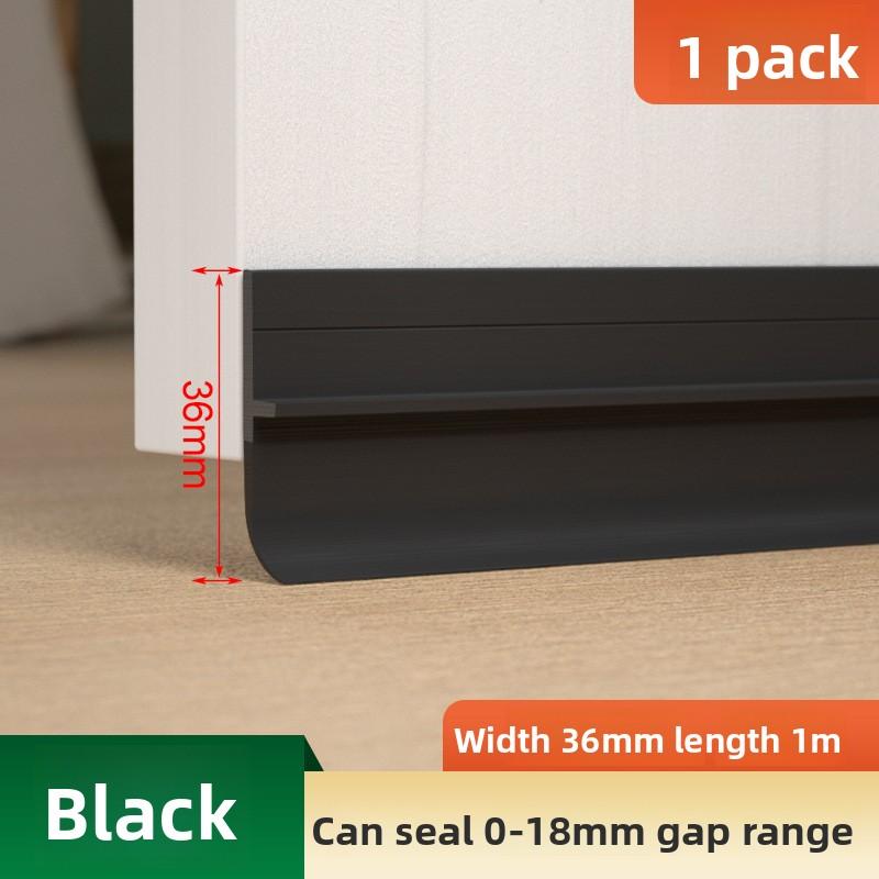 

Самоклеящаяся уплотнительная полоса для низа двери, защита от непогоды и шумоизоляция, современный ПВХ уплотнитель от сквозняков для дома 100cm чёрный