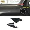 Carbon Fiber Front Triangle A Pillar Cover Trim Fit For Hyundai KONA 2018-