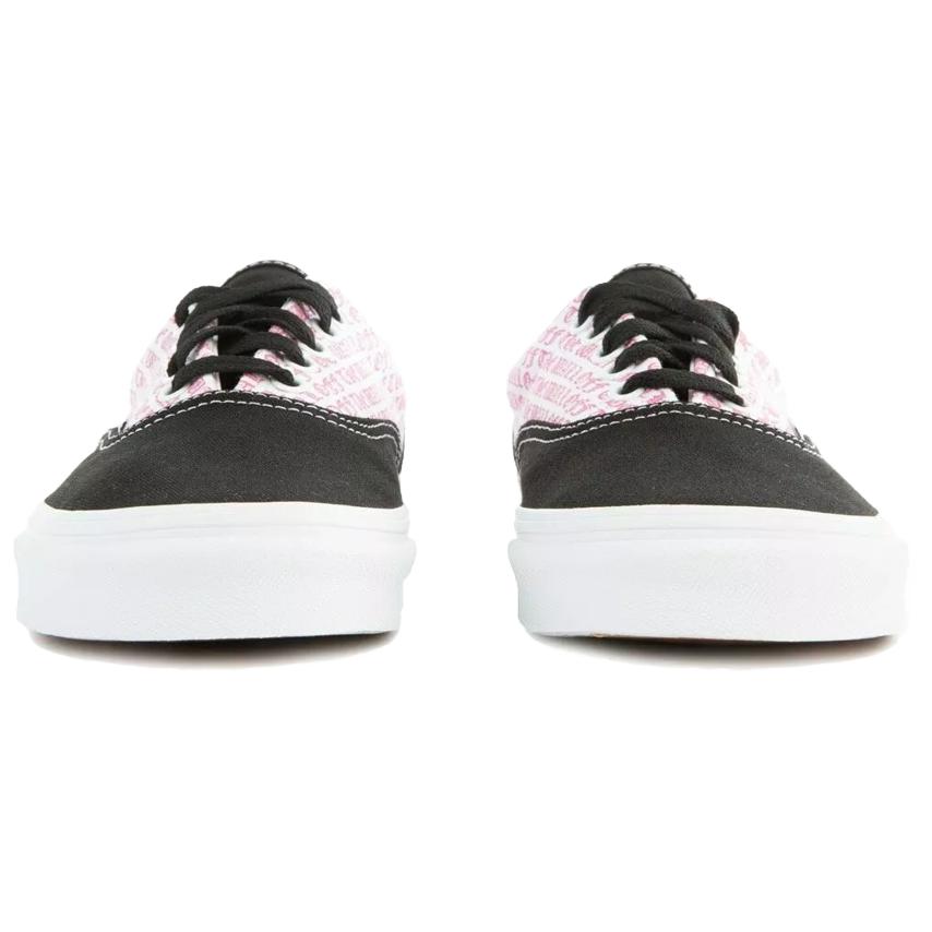 Vans Era Gothic Letter Low-Top Skate Shoes Unisex sneaker Black Pink VN0A38FRT8T