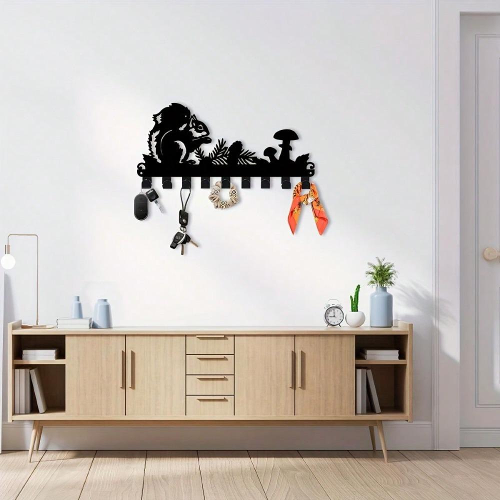 Heavy Duty Key Hanger Wall Mounted Entryway Organizer for Keys Hats and Coats Kitchen Bathroom Outdoor Porch Gift