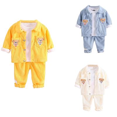 Boys' Set Of Spring And Autumn Children's Sweatshirts 3-piece Set