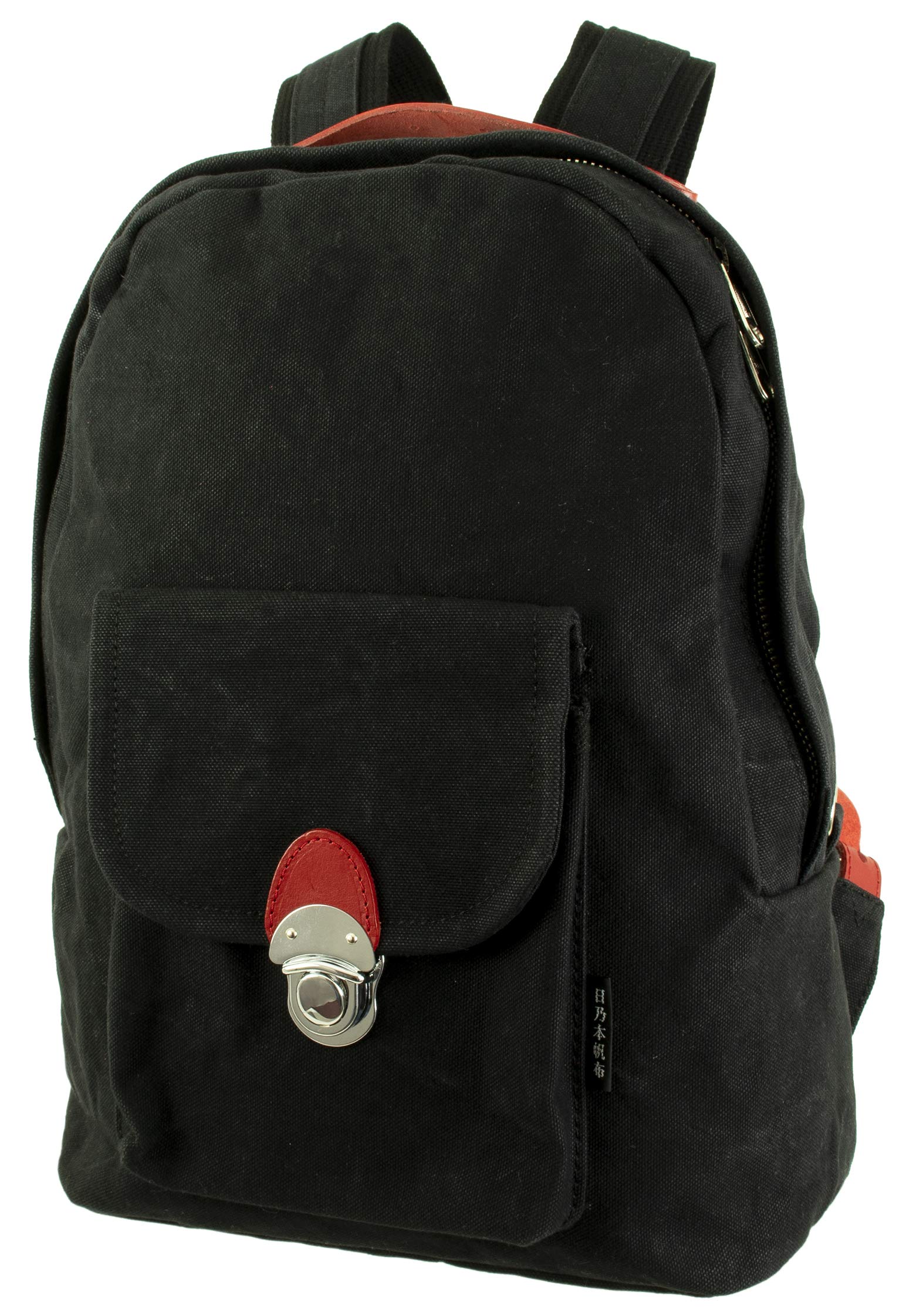 

Hinomoto Canvas Backpack Canvas Daypack No.501 (Black) чорний